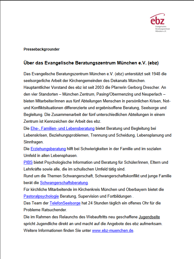 Screenshot PDF Pressemitteilung